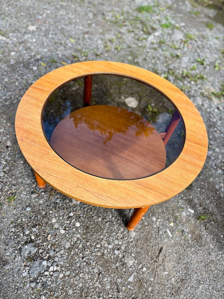 A Vintage Mid Century Teak, g-plan style Round Coffee table.