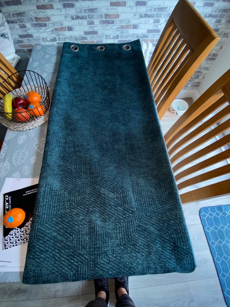 Pair of chenille curtains 