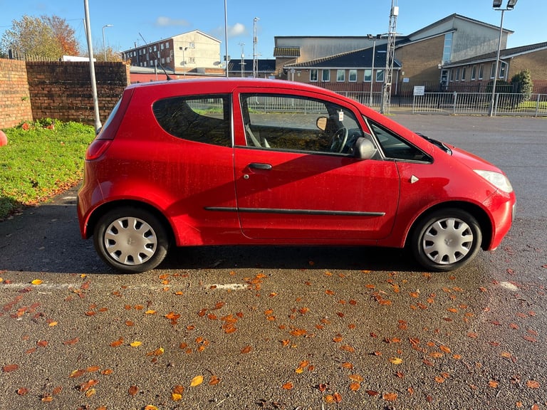 Mitsubishi colt 2007 red 3 door low miles 6 months mot, some history cheap tax and insurance