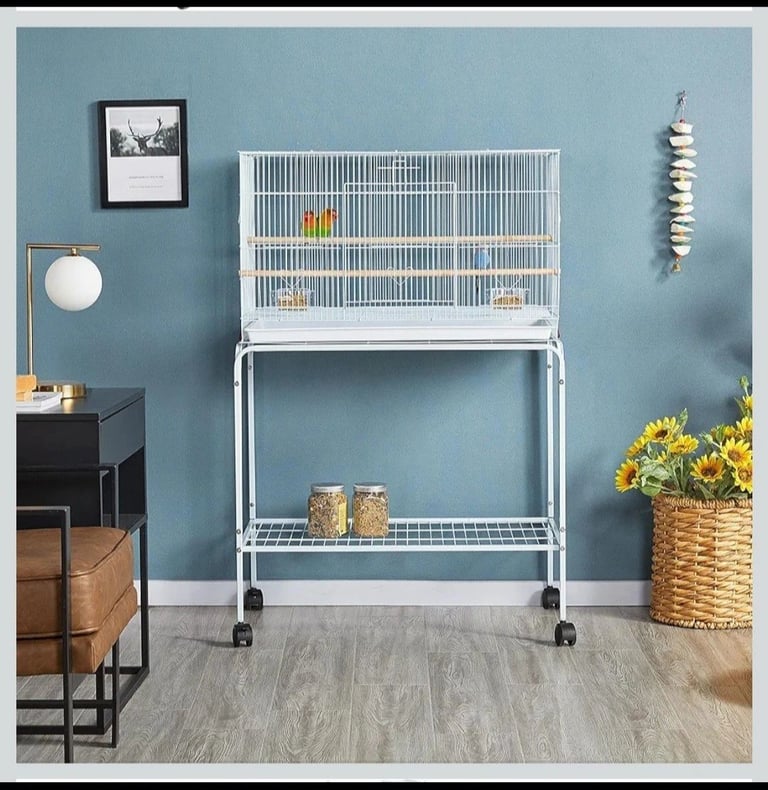 Yaheetech wide flight bird cage on rolling stand