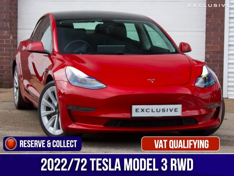 2022 Tesla Model 3 RWD 4dr Auto SALOON Electric Automatic