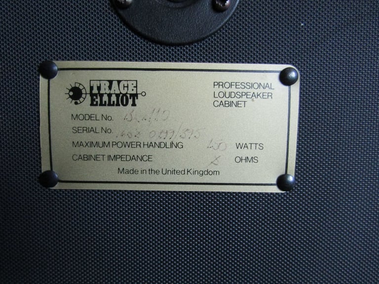 Trace Elliot  1x10 Bass Cab made in UK