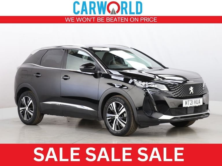 image for 2021 Peugeot 3008 1.2 PureTech GT SUV 5dr Petrol Manual Euro 6 (s/s) (130 ps) HATCHBACK Petrol Ma...