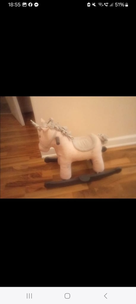 Unicorn rocking horse