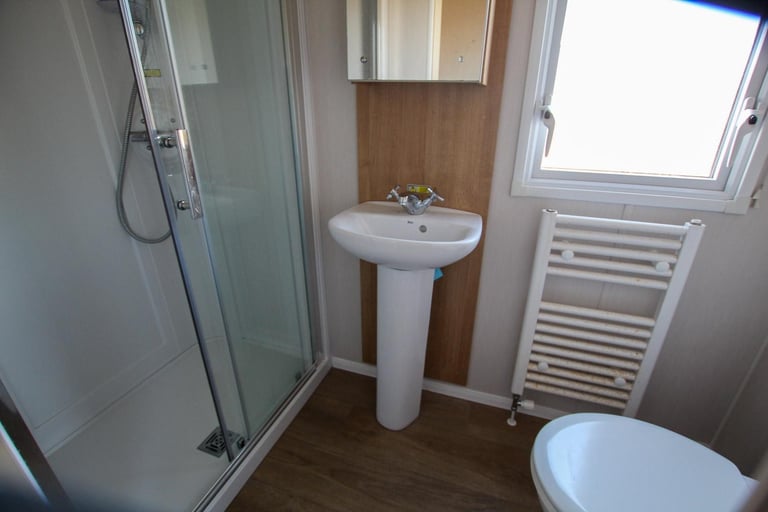 Willerby Kelston 2021 static caravan sited at New Beach, Dymchurch, Kent. DG/CH