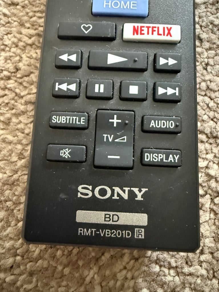 Sony RMT-VB201D Remote Control For a Blu-ray Disc Player