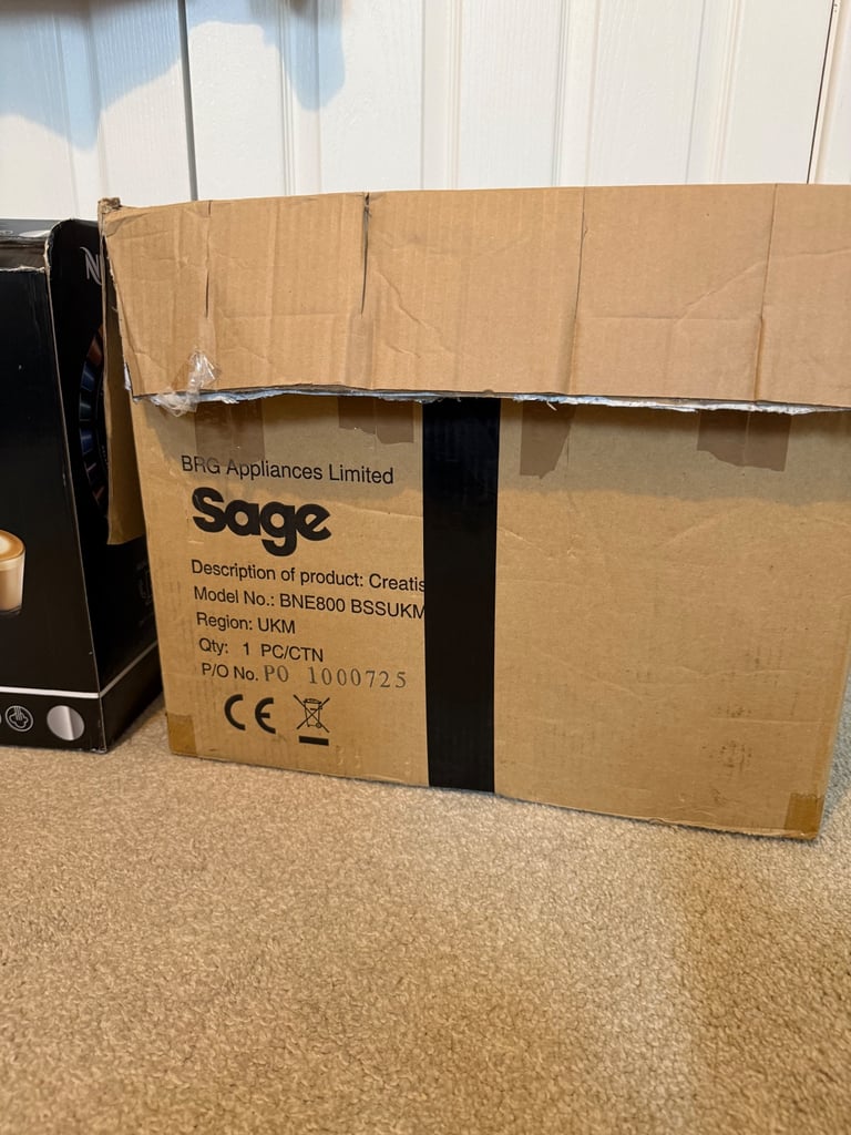 SAGE nespresso creatista plus coffee machine boxed 