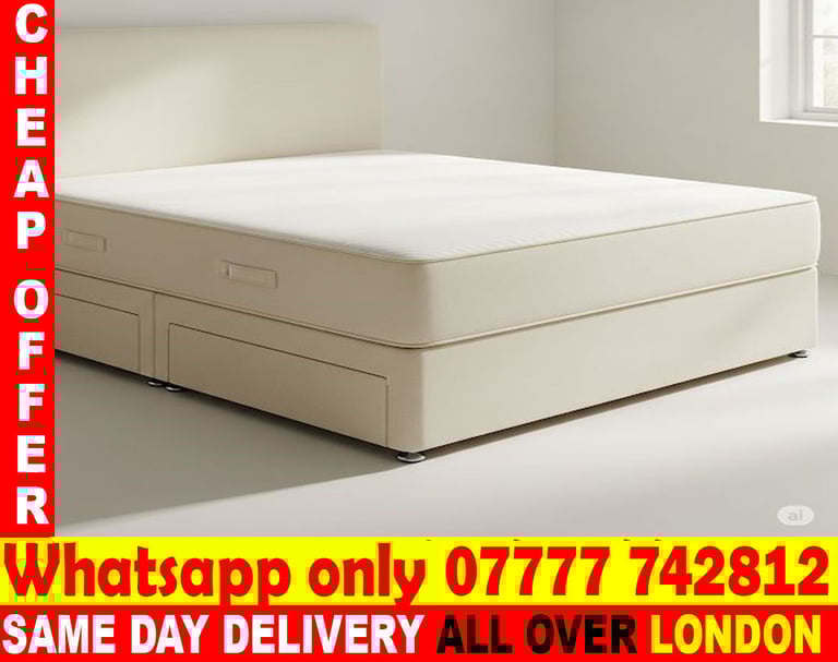 image for -BED AND MATTRESS, SINGLE - DOUBLE  SMALL -  DOUBLE (BVN)