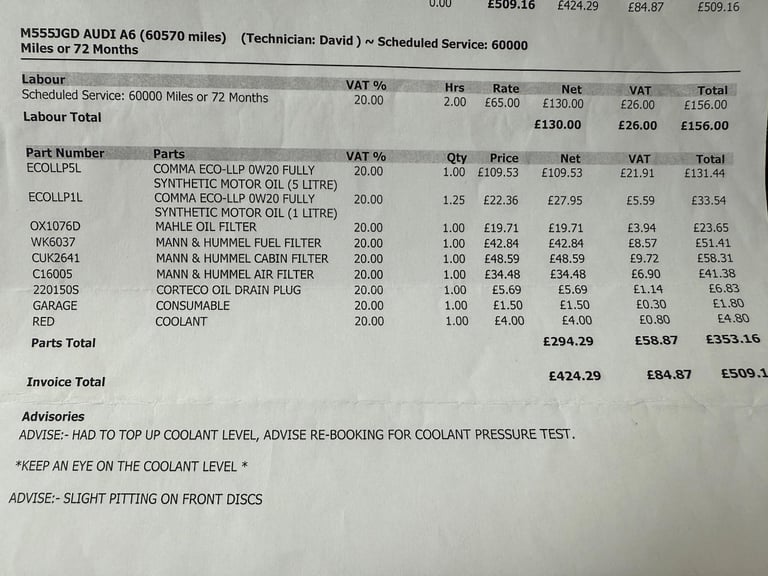 2016 Audi A6 Avant 3.0 TDI V6 S line S Tronic quattro Euro 6 (s/s) 5dr ESTATE Diesel Automatic