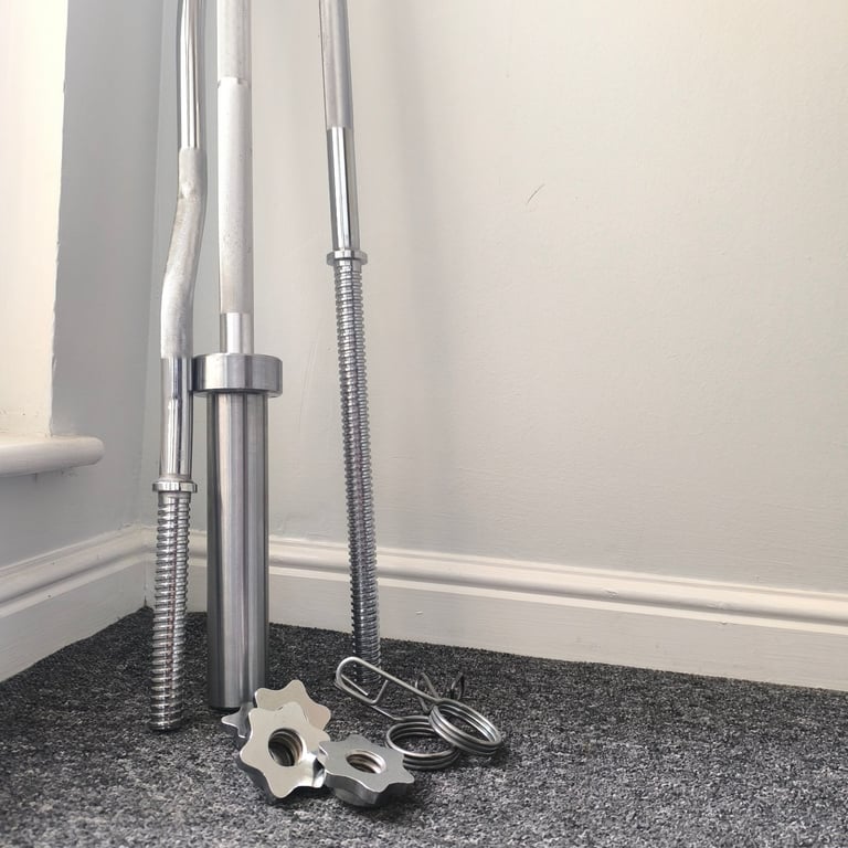 Barbell and Plates sets, total weight Approx. 70 kg, perfect for home gym 