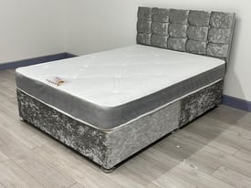Must Go For Sale(Free Delivery) DOUBLE BED WITH MATTRESS KING SIZE SINGLE HEAVEN BED 