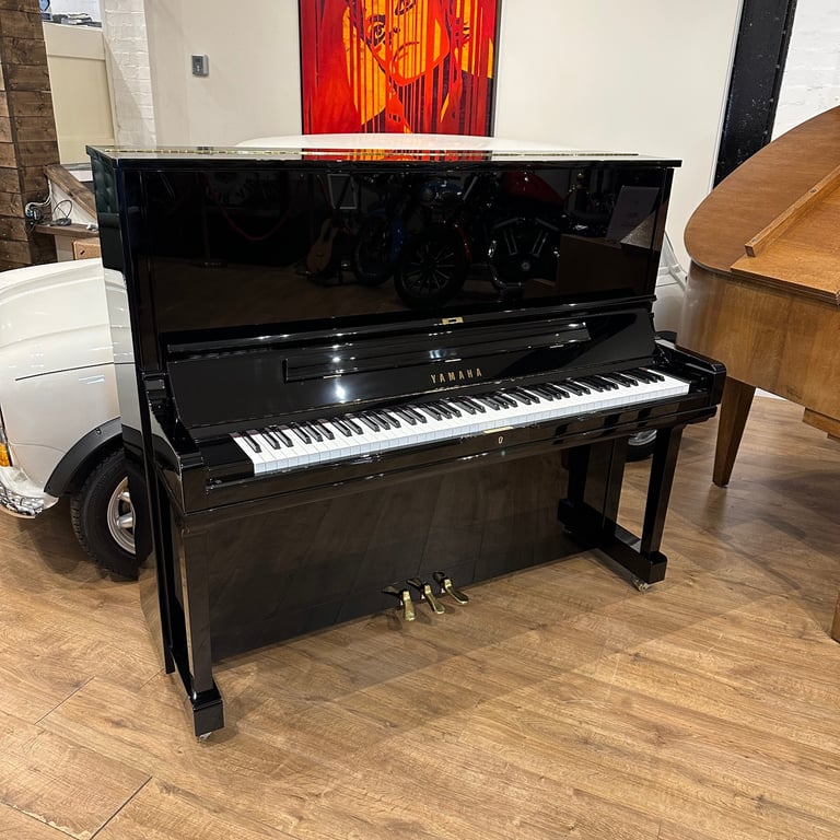 Yamaha YUS3 Upright Piano (2024) Black Polyester | Delivery, Tuning, Stool, Warranty