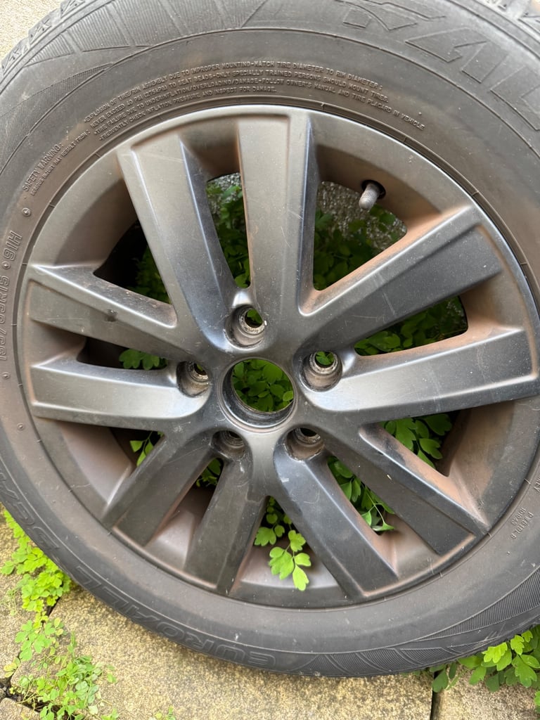 Four alloy wheels