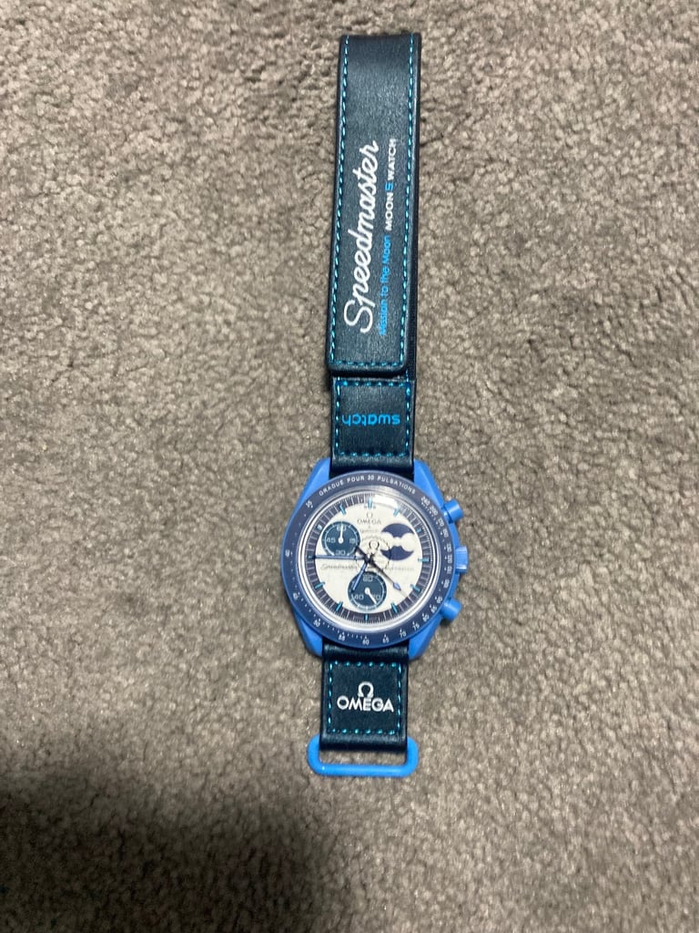 Moon watch blue mission to the moon 