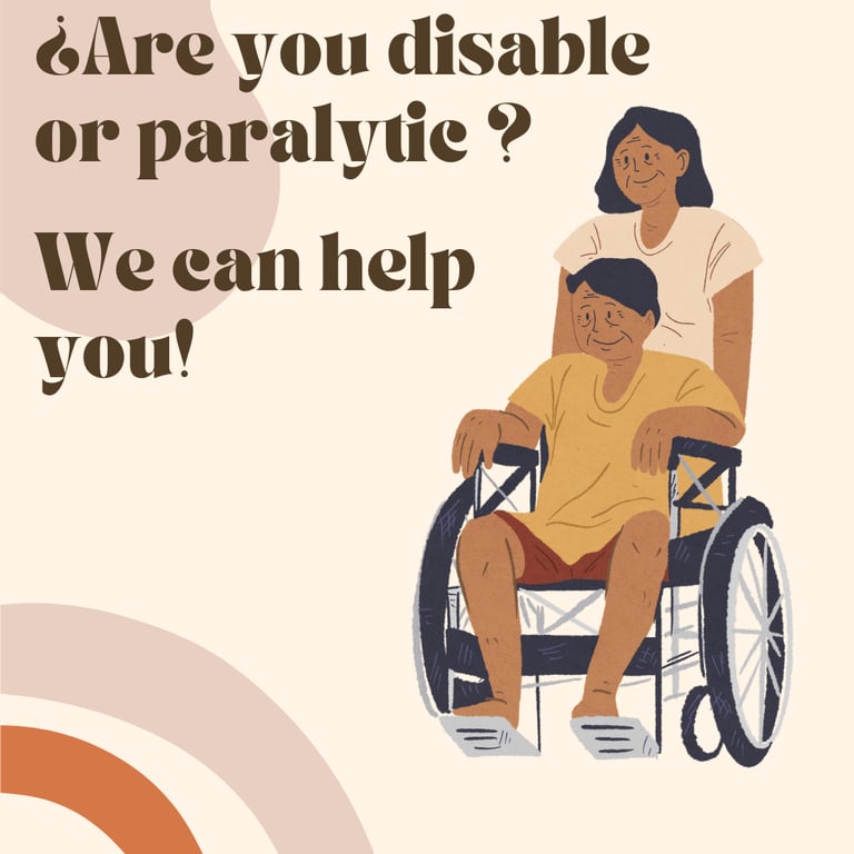 image for Are you disable or paralytic or suffering a long term illness like cancer or diabetes?