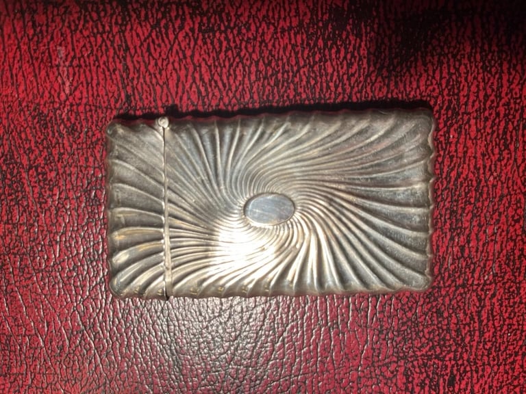 Rare Solid silver 1700s card case