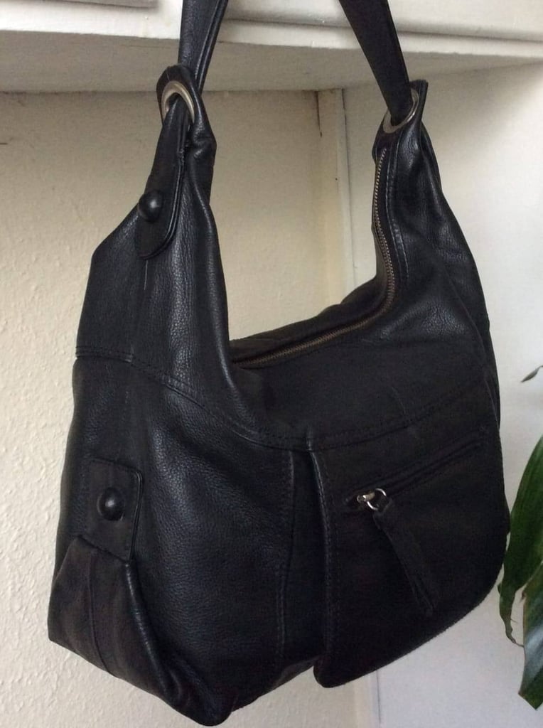 Italy Black Leather Bag 