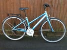 Gorgeous bright blue ladies DAWES bicycle. 18 speed Shimano. Cost £290. Yours for just £140. 