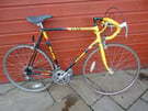 Team Raleigh banana vintage road bike, 700 wheels, 24 inch frame, 12 gears, working order