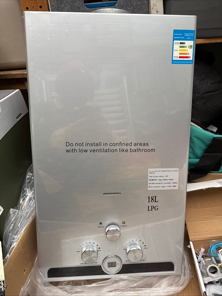 image for LPG Boiler 18L - Outdoor Kitchen Bathroom Shower, Bristol UK