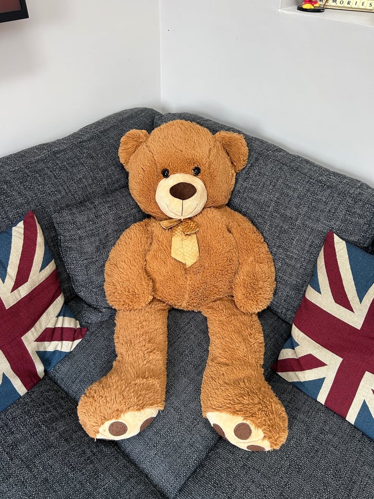 image for Giant soft brown teddy bear plush toy