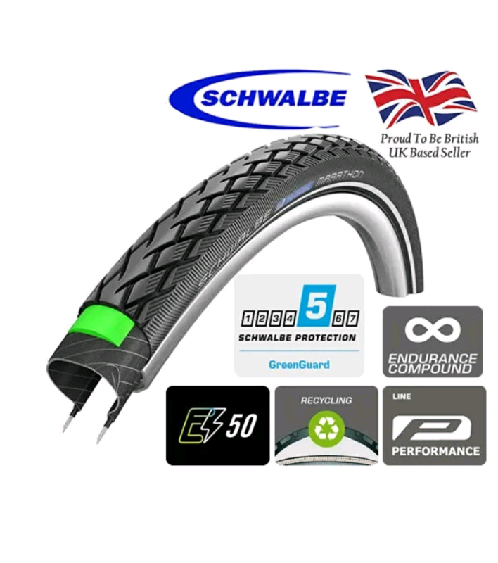 image for Schwalbe Marathon the Original GreenGuard Touring Tyre  700 x 25c  