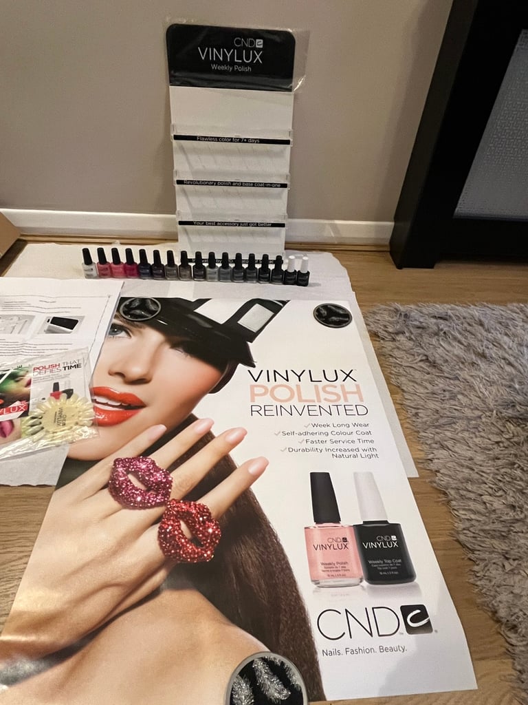 image for CND VINYLUX DISPLAY KIT WALL RACK START UP SET