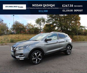 NISSAN QASHQAI Tekna 2019,19*Alloys,G/Roof,Reverse Cam,Half Leather,S/Nav,Bluetooth,Dab,Park Sensors