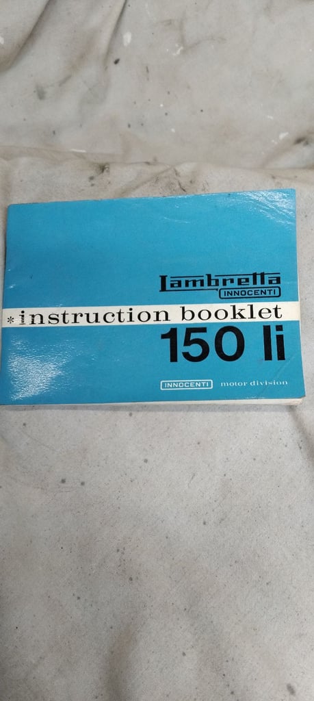 Lambretta Instruction booklet 