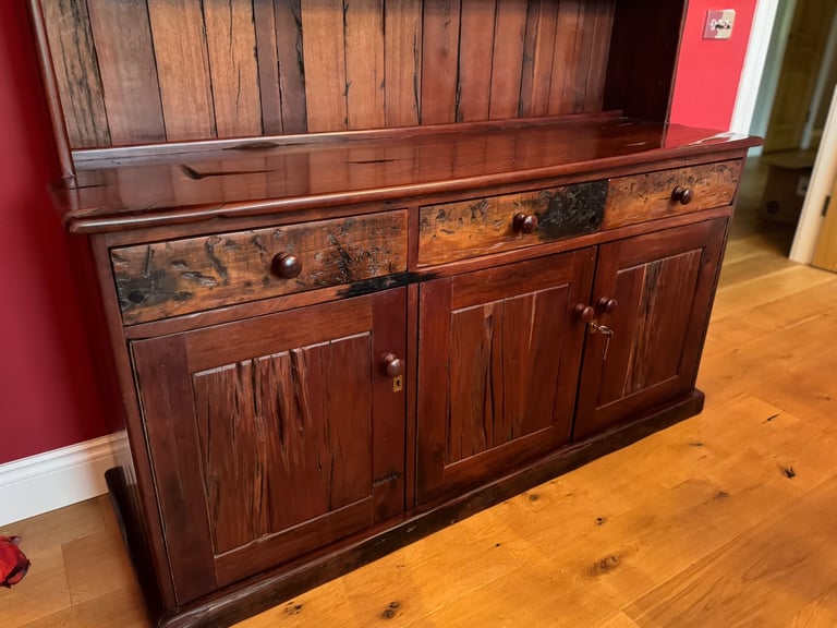 Jarabosky reclaimed Rhodesian Teak sleeper dining suite