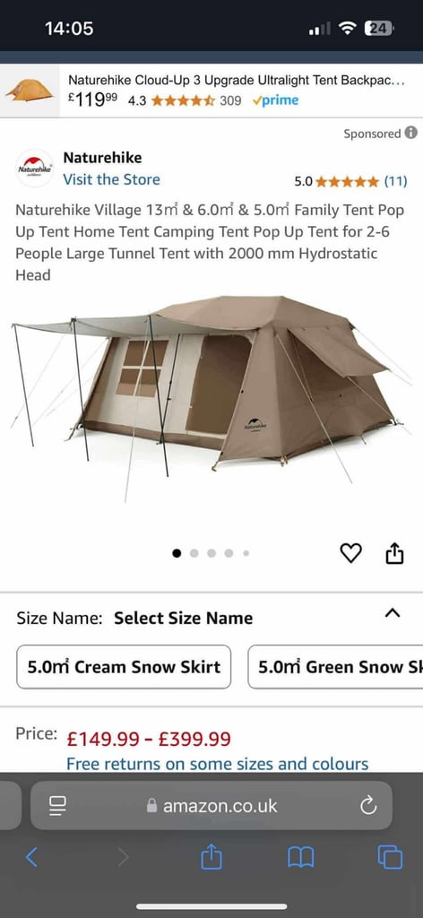 NEW camping tent 