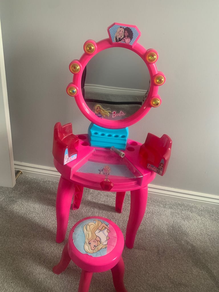 image for Barbie make up table and chair