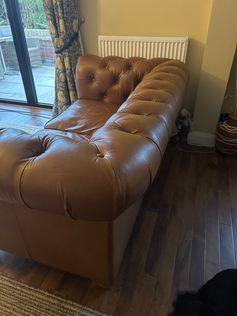 image for Leather John Lewis Sofa Halo 
