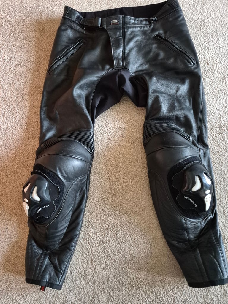 Clover leather motorcycle trousers 