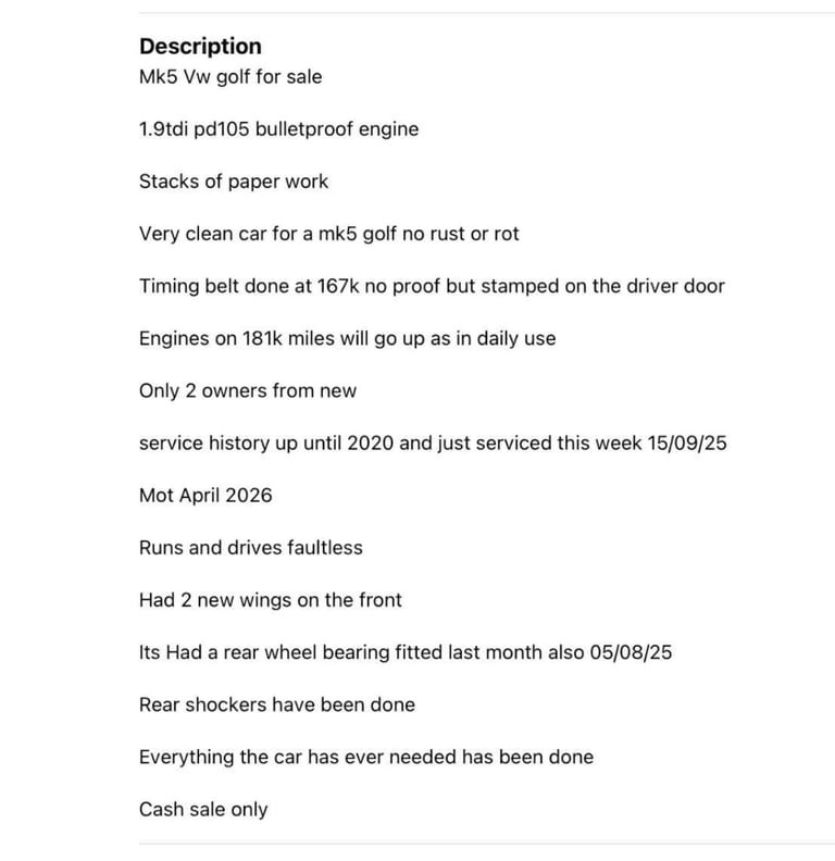 Cheap Volkswagen, GOLF, Hatchback, 2008, Manual, 1896 (cc),5 doors for sale in Blyth, Northumberland