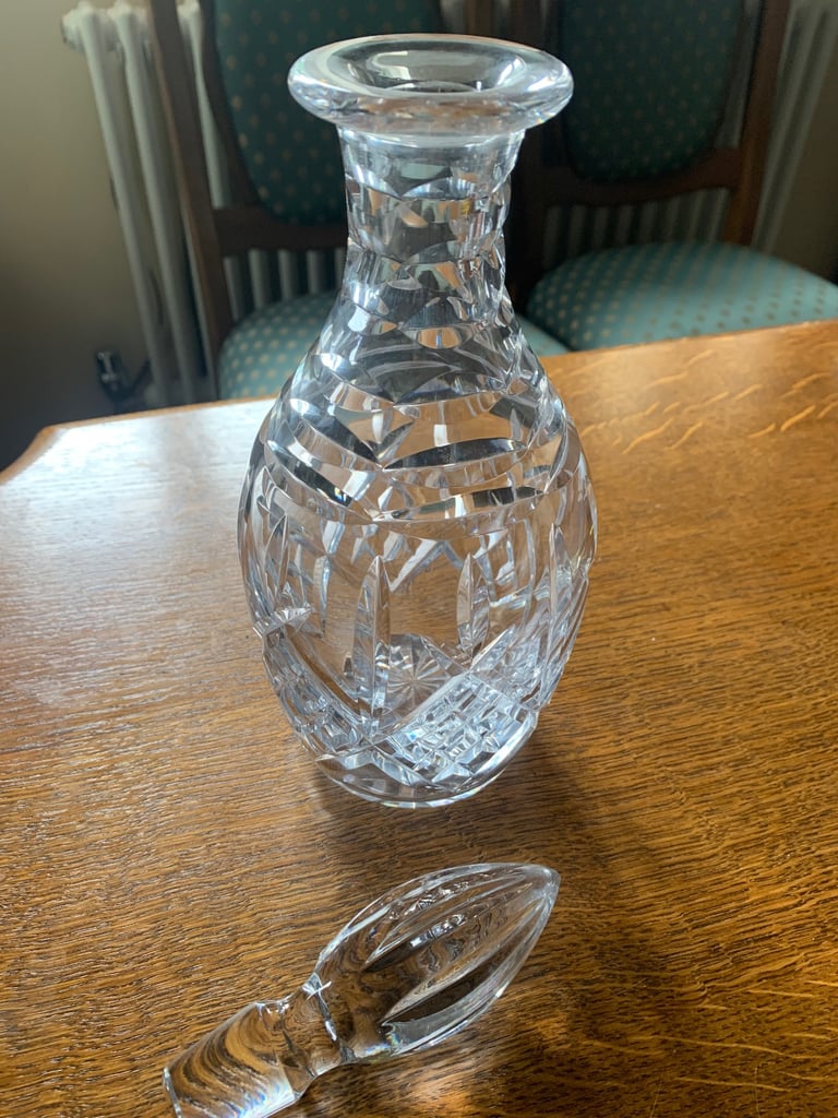 Vintage Royal Doulton Crystal Decanter with Stopper Juno Design