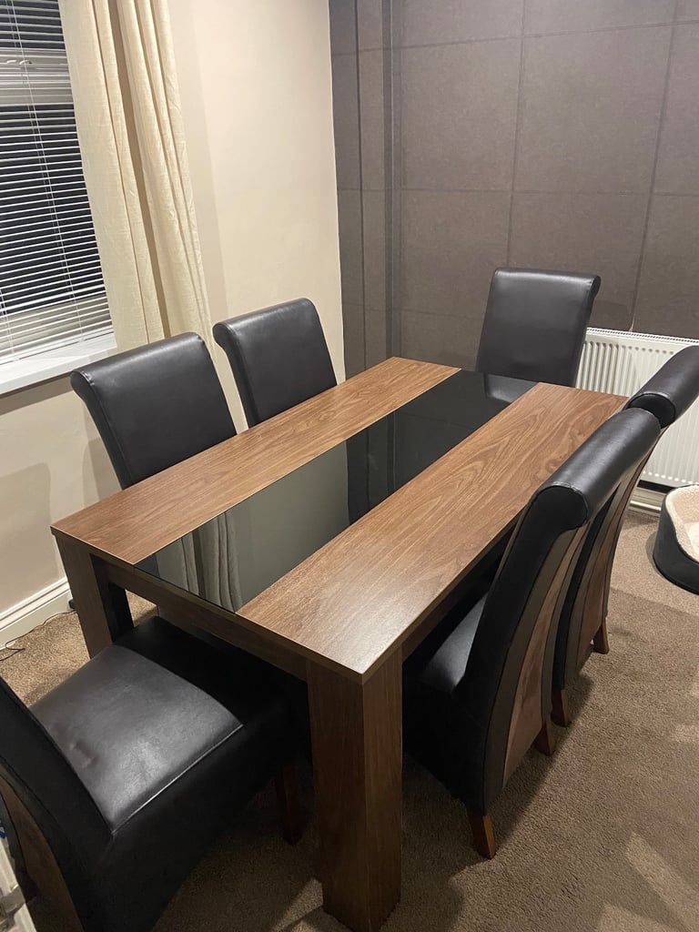 image for 6 seater Dining table and chairs
