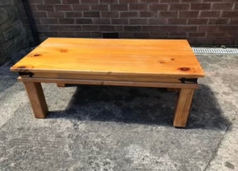 image for Solid wood large coffee table