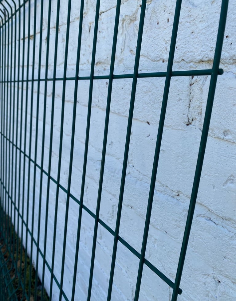 Galvanised Green Mesh Fencing Panels 3m(L) x 2m(H)