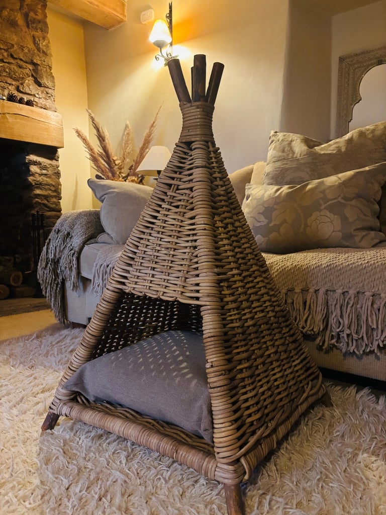 Cox and Cox Rattan Pet Teepee