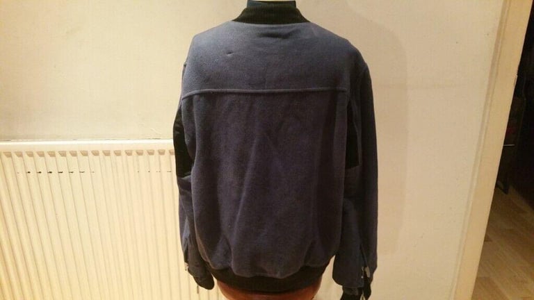  Rare Vintage 90's Designer BALENCIAGA PARIS Stylish Wool & Silk Warm Bomber Jacket. Size : 54 ( S )
