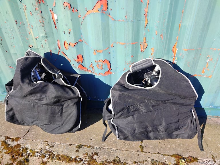 Apollo Transition folding bikes with bags