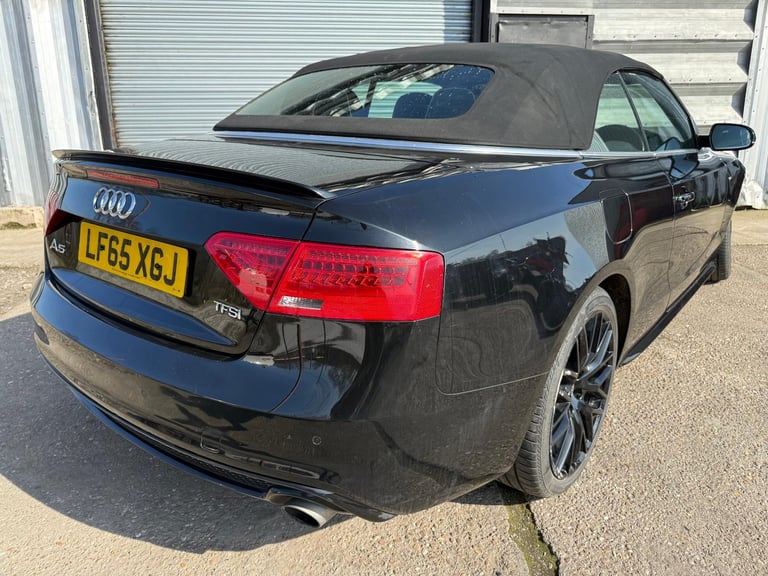 2016 65 AUDI A5 CONVERTIBLE S-LINE AUTOMATIC 225 DAMAGED REPAIRABLE SALVAGE