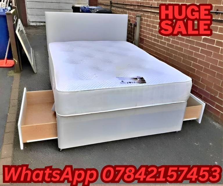 image for new small double bedframe single double bed with mattress 