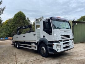 image for Iveco Stalis AT260 Rear Mounted Block Grab Crane 25ft Dropside Body 6x2 Rear