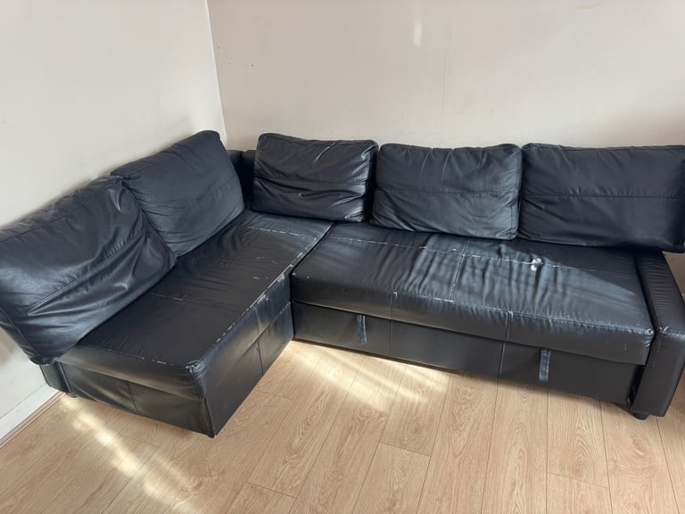 IKEA Friheten leather sofa bed 