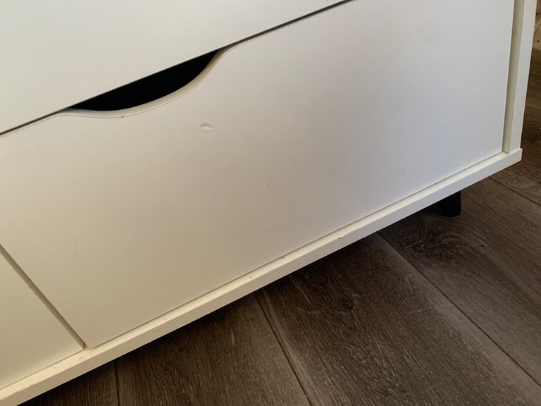Large white wooden sideboard 