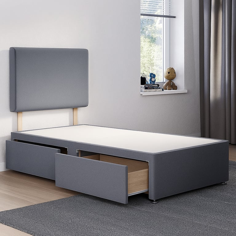 Divan Bed with Storage Drawers and Plush Mattress for Ultimate Bedroom Comfort
