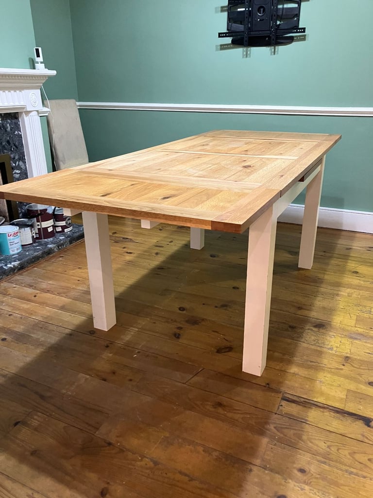Dining Table - Solid Oak, Extendable, from Furniture Village