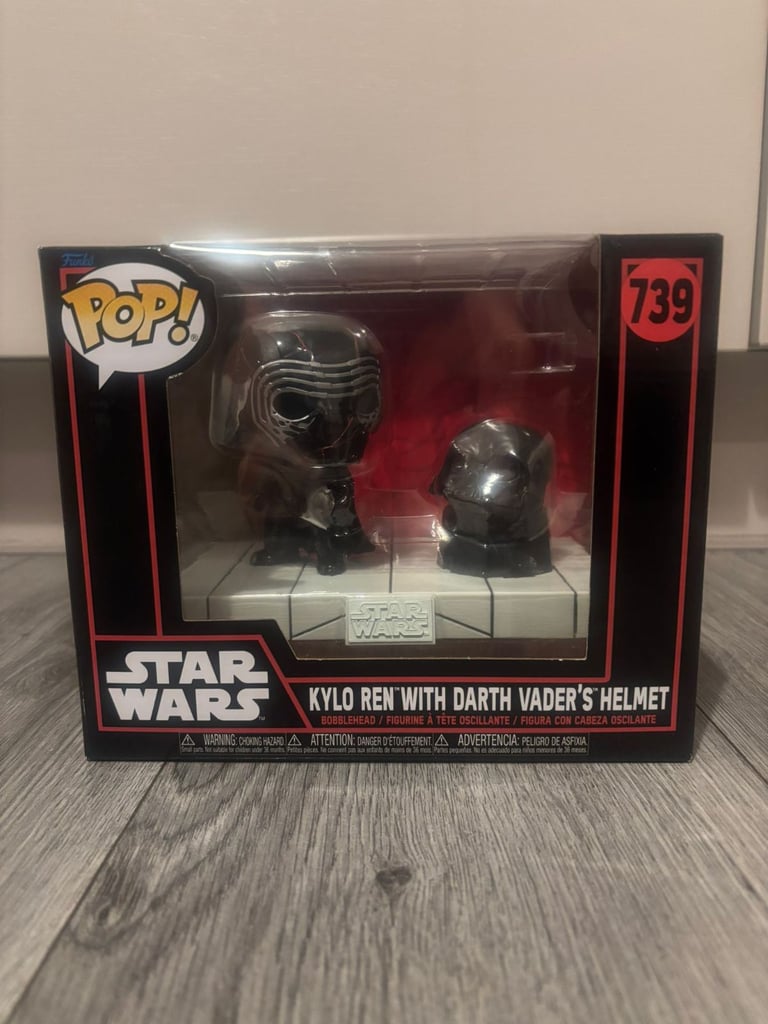 image for Pop Funko Kylo Ren with Darth Vader's Helmet #739 Star Wars Vinyl Figure